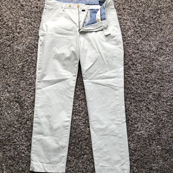(Like New) Polo Ralph Lauren - Stretch Straight Fit Chino Pant (Deckwash White) - Picture 2 of 6